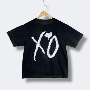 The Weekend XO Graphic T Shirt Mens S Oversized Acid Wash Logo Grunge Music